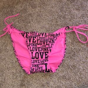 Pink bathing suit bottoms